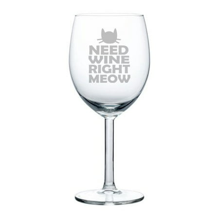 Whiskers Glass Cat Wine Glass Need Wine Right Meow Wine Glass